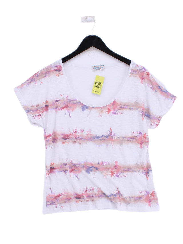 Indigo Women's T-Shirt UK 14 Multi Polyester with Viscose