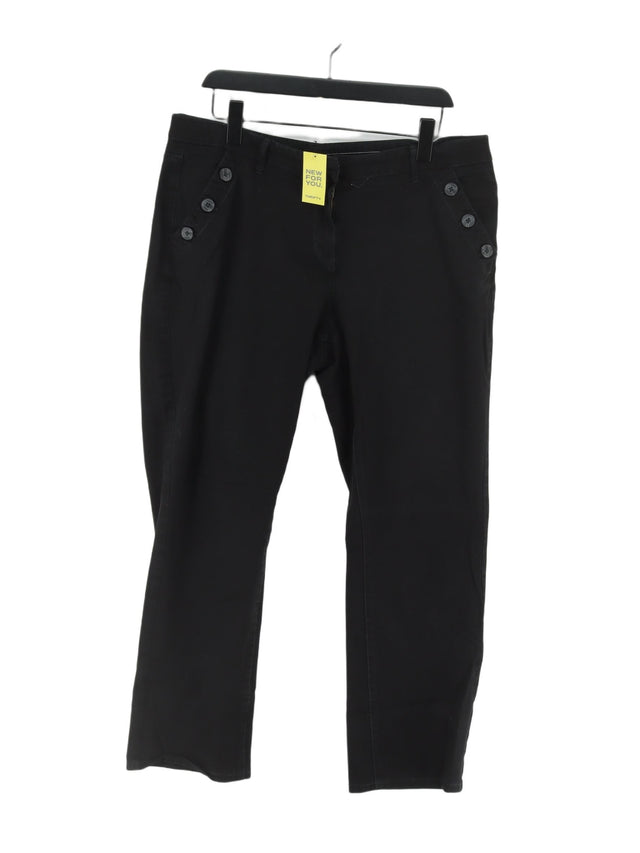 Maine Women's Trousers UK 16 Black 100% Other