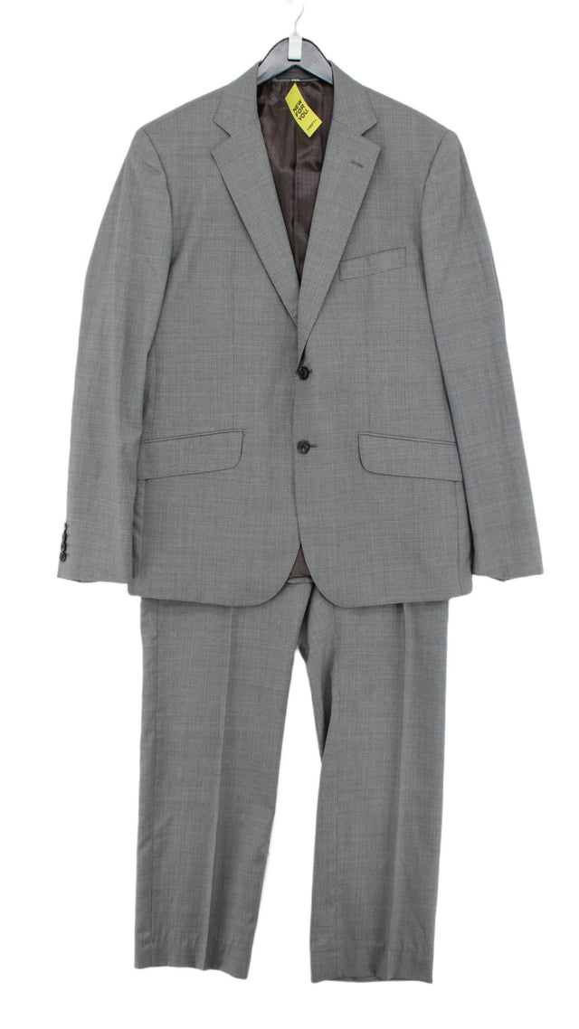 Hardy Amies Men's Two Piece Suit Chest: 44 in Grey