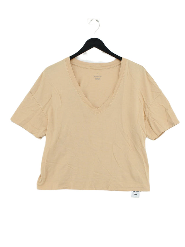 Everlane Women's T-Shirt M Cream 100% Cotton