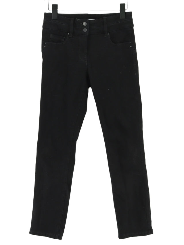 Next Women's Jeans UK 10 Black Cotton with Elastane