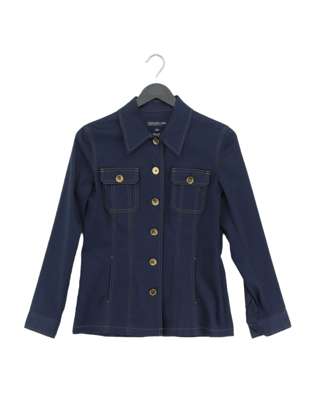 Jones Women's Jacket S Blue Cotton with Spandex