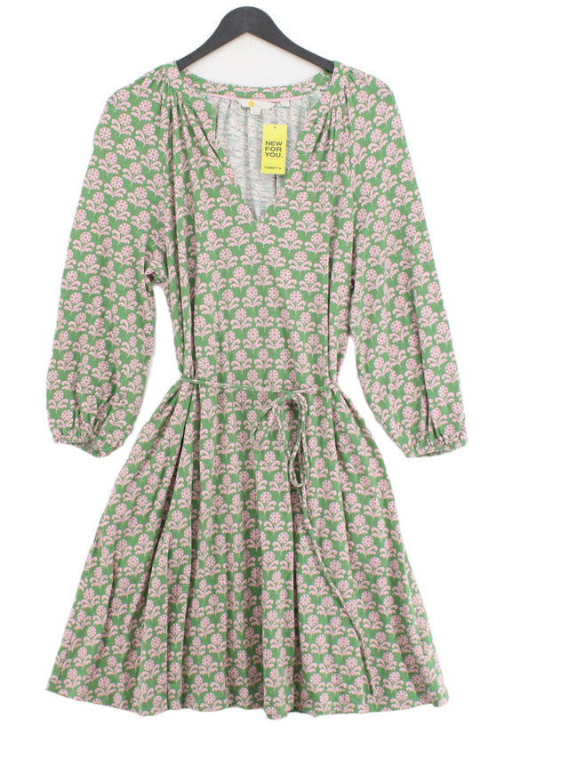 Boden Women's Midi Dress UK 16 Green 100% Cotton