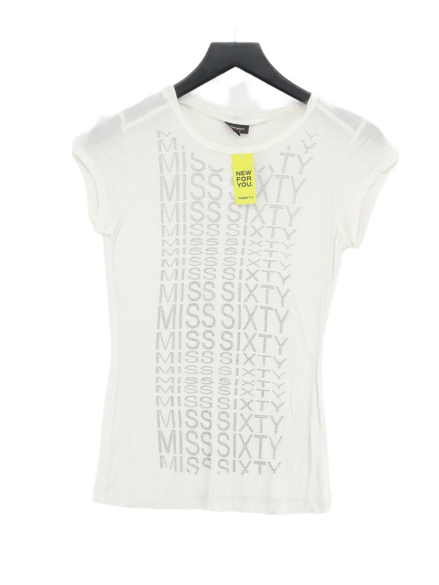 Miss Sixty Women's T-Shirt M White 100% Other