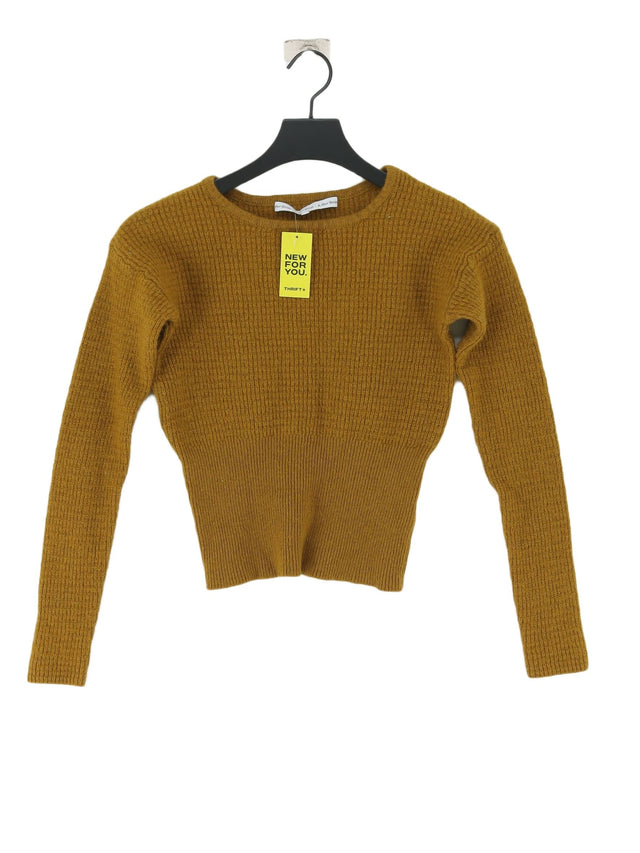 & Other Stories Women's Jumper XS Green Wool with Cotton, Polyamide