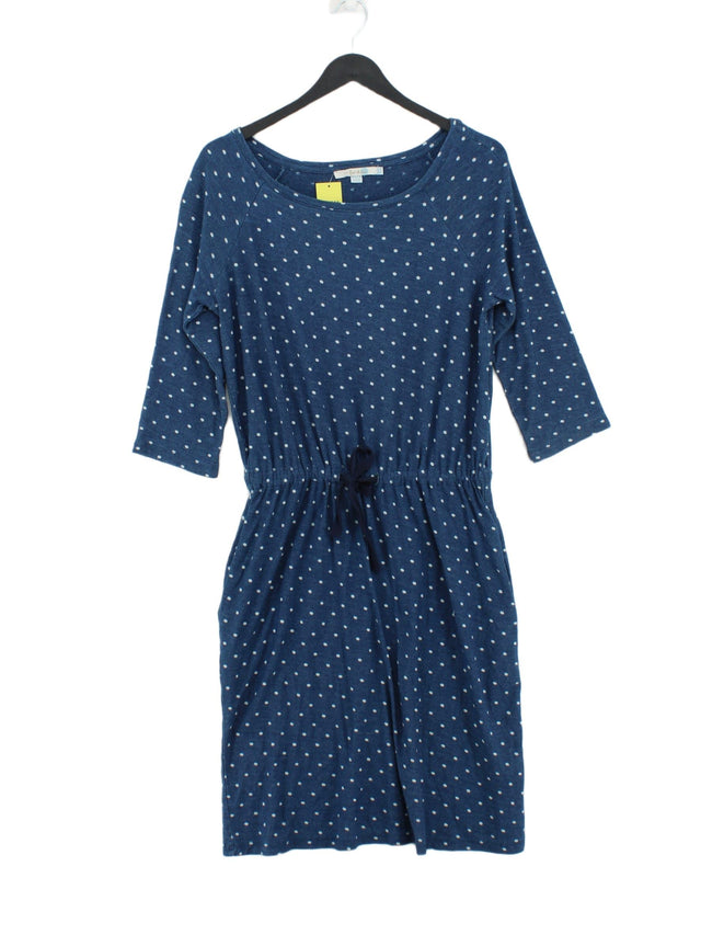 Boden Women's Midi Dress UK 10 Blue 100% Cotton