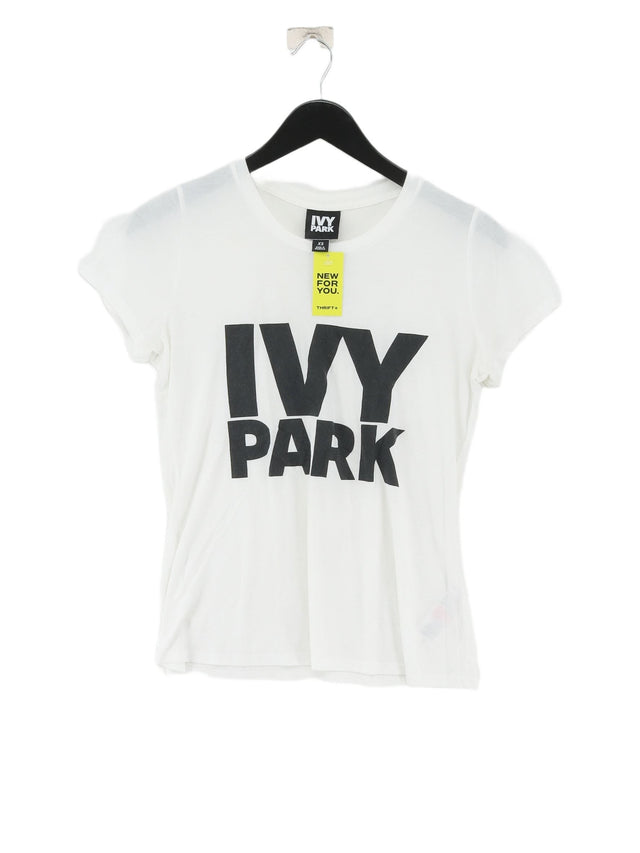 Ivy Park Men's T-Shirt XS White Viscose with Polyester