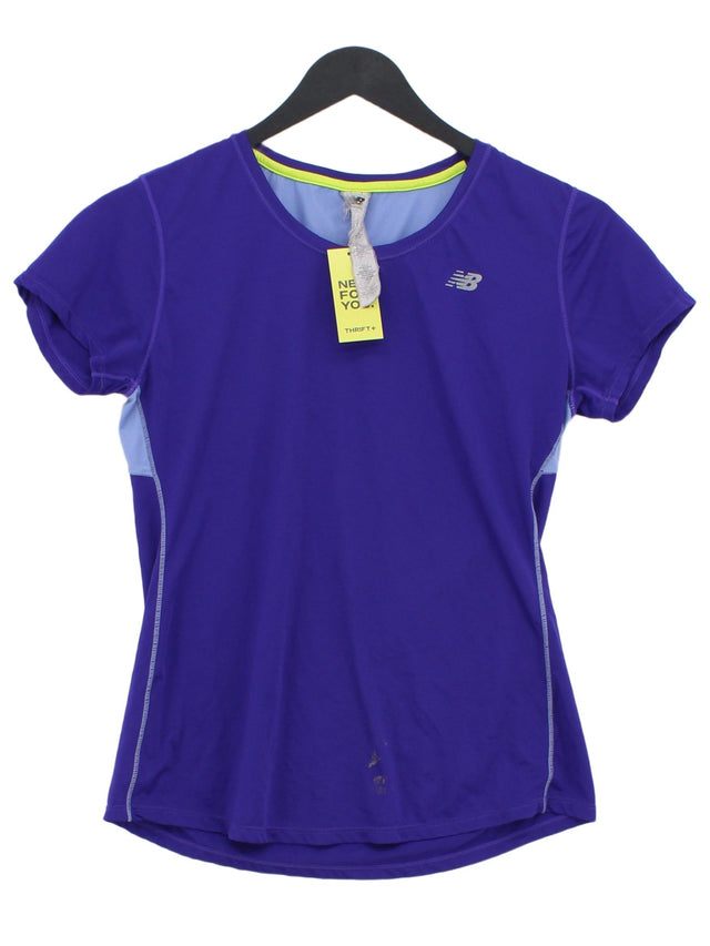 New Balance Women's T-Shirt S Purple 100% Polyester