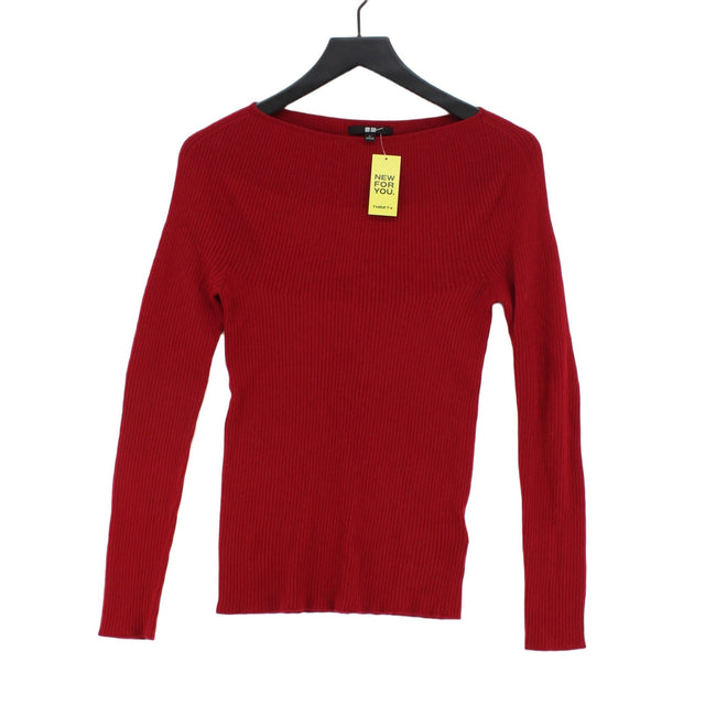 Uniqlo Women's Top L Red 100% Wool