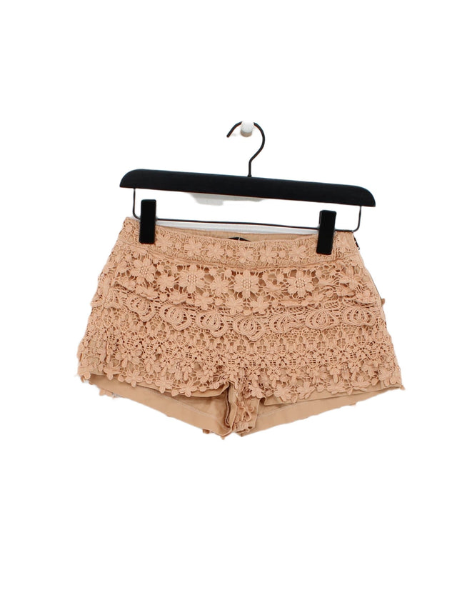 Zara Women's Shorts XS Orange 100% Cotton