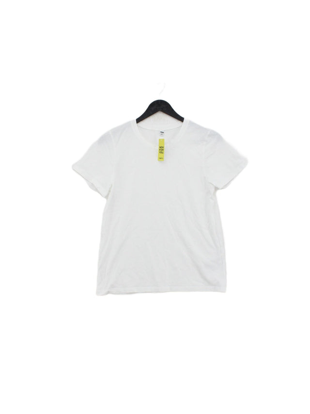 Uniqlo Women's T-Shirt S White 100% Cotton