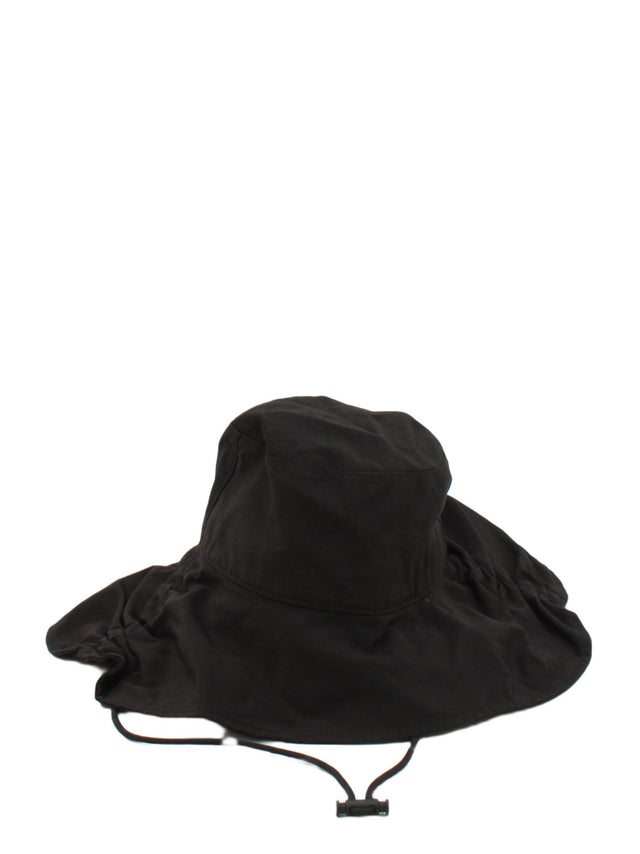COS Women's Hat XS Black Viscose with Cotton, Polyamide