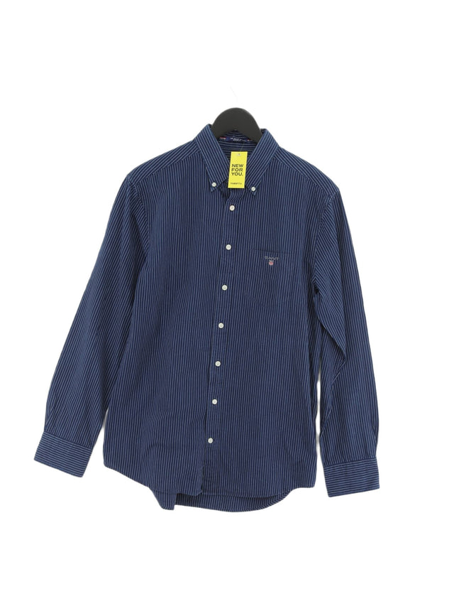 Gant Men's Shirt M Blue 100% Cotton