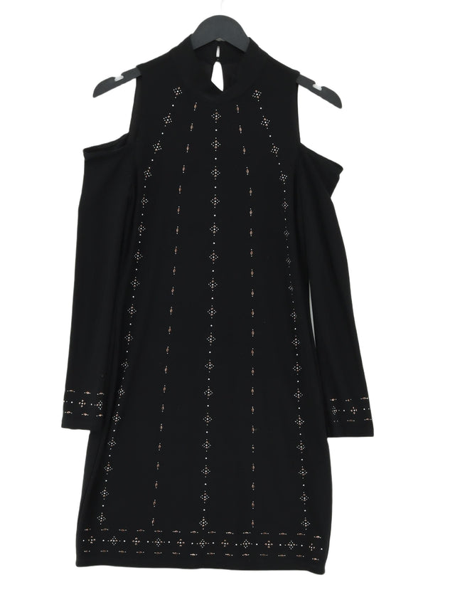 White House Black Market Women's Midi Dress XXS Black Polyester with Spandex