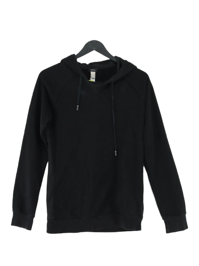 Diesel Women's Hoodie M Black Cotton with Polyester