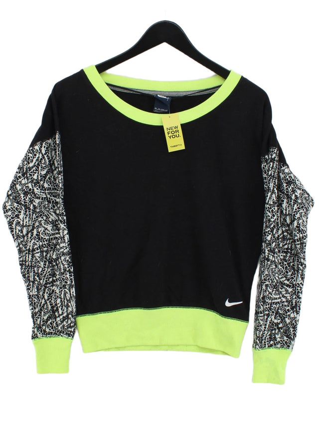 Nike Women's Top XS Black Cotton with Polyester