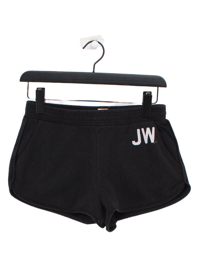 Jack Wills Women's Shorts UK 8 Black Cotton with Polyester