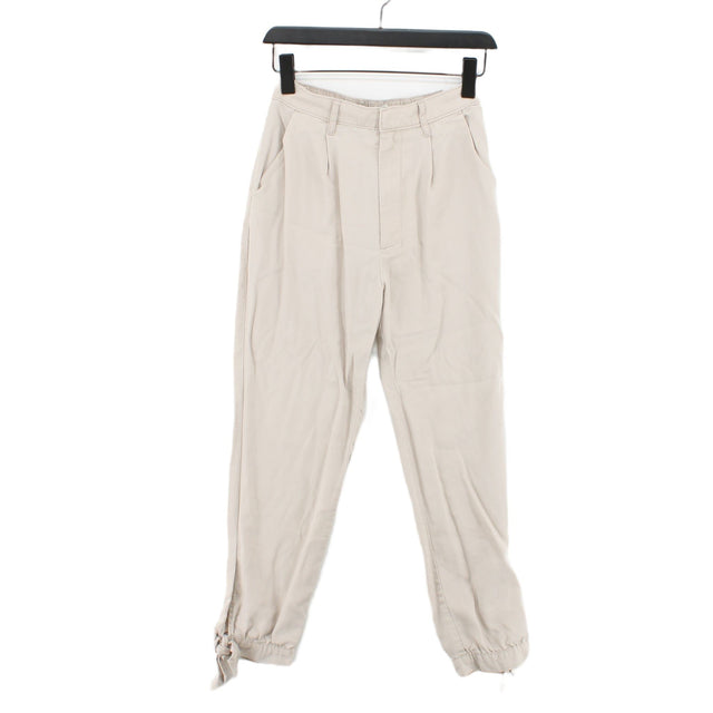 Abercrombie & Fitch Women's Trousers XS Cream 100% Lyocell Modal