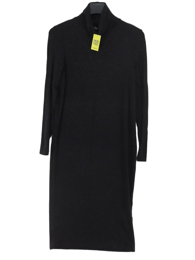Selected Femme Women's Midi Dress S Grey Viscose with Elastane, Wool
