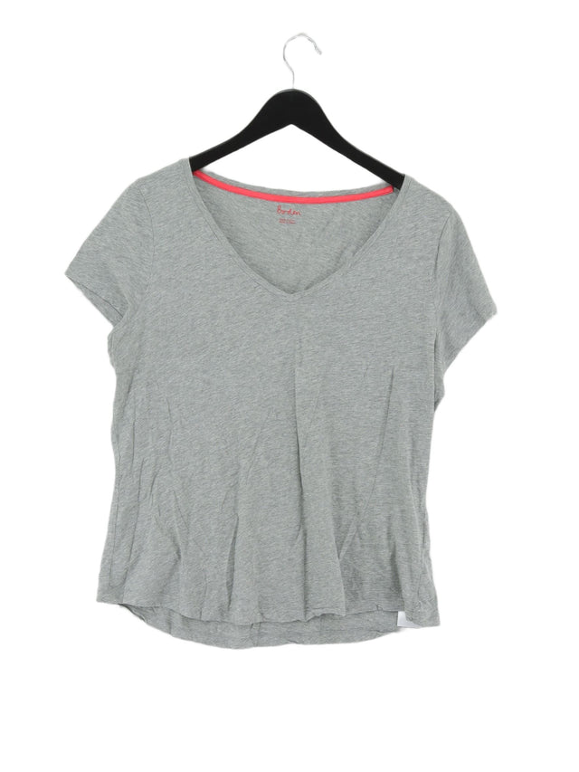 Boden Women's T-Shirt M Grey 100% Cotton