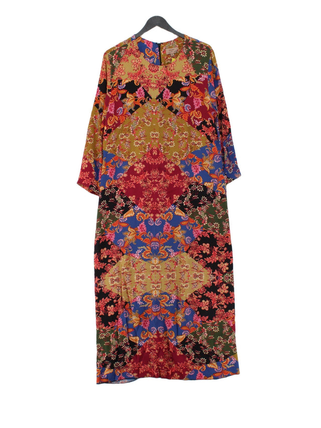 Kachel X Anthropologie Women's Maxi Dress UK 16 Multi 100% Viscose