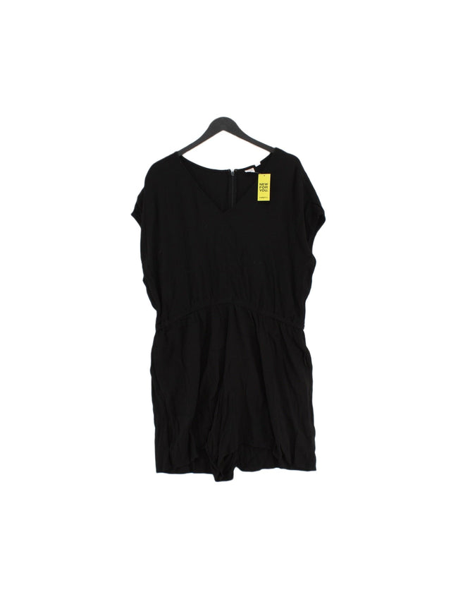 Gap Women's Playsuit XL Black Rayon with Polyester, Viscose