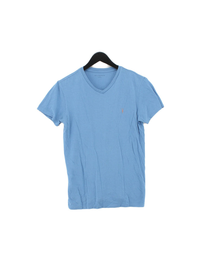 AllSaints Women's T-Shirt XS Blue 100% Cotton