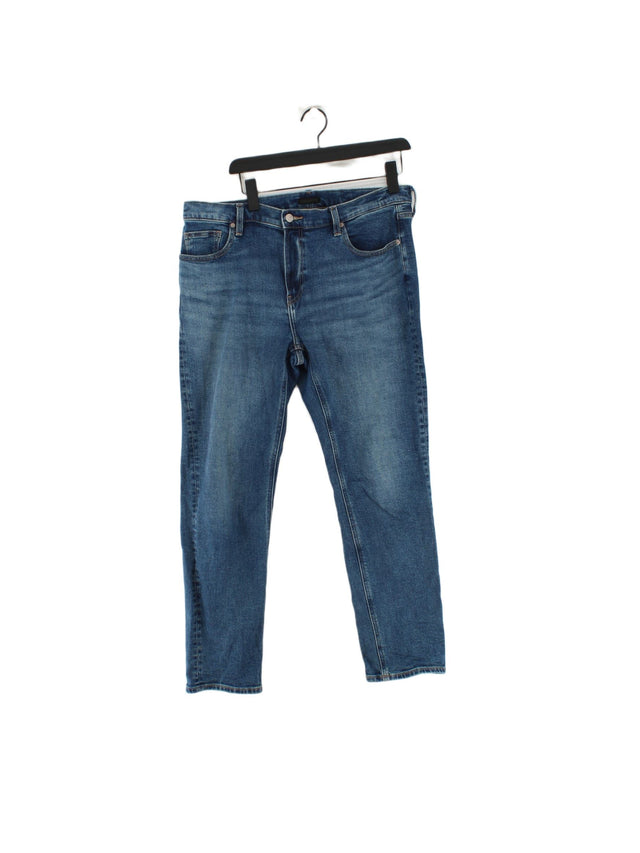 Uniqlo Women's Jeans W 19 in; L 38 in Blue Cotton with Elastane