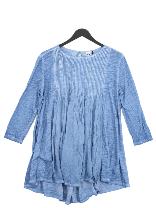 Akemi + Kin Women's Mini Dress S Blue Cotton with Rayon