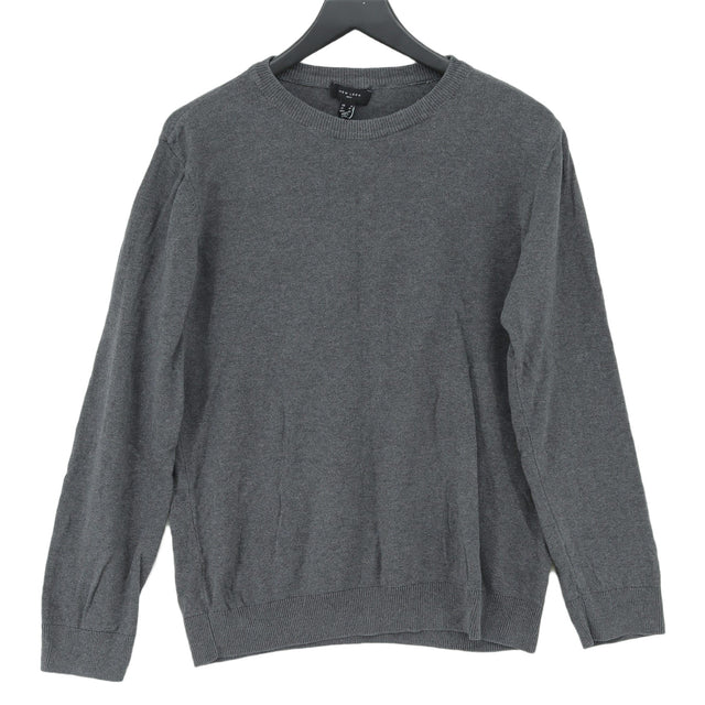 New Look Men's T-Shirt M Grey 100% Cotton