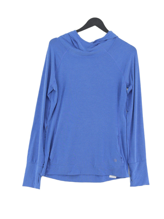 Gap Fit Women's Hoodie M Blue Polyester with Other, Spandex