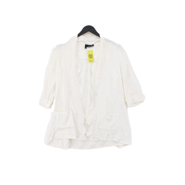 The Kooples Women's Top S White Rayon with Polyester