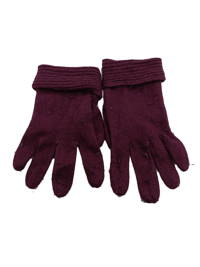 United Colors Of Benetton Women's Gloves S Purple 100% Other
