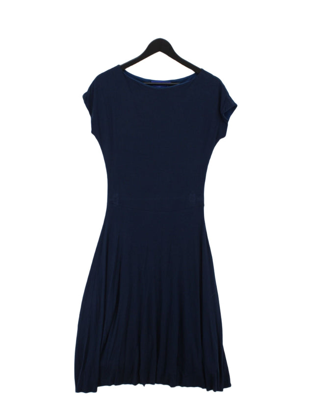 Winser London Women's Maxi Dress UK 10 Blue Viscose with Elastane, Polyester