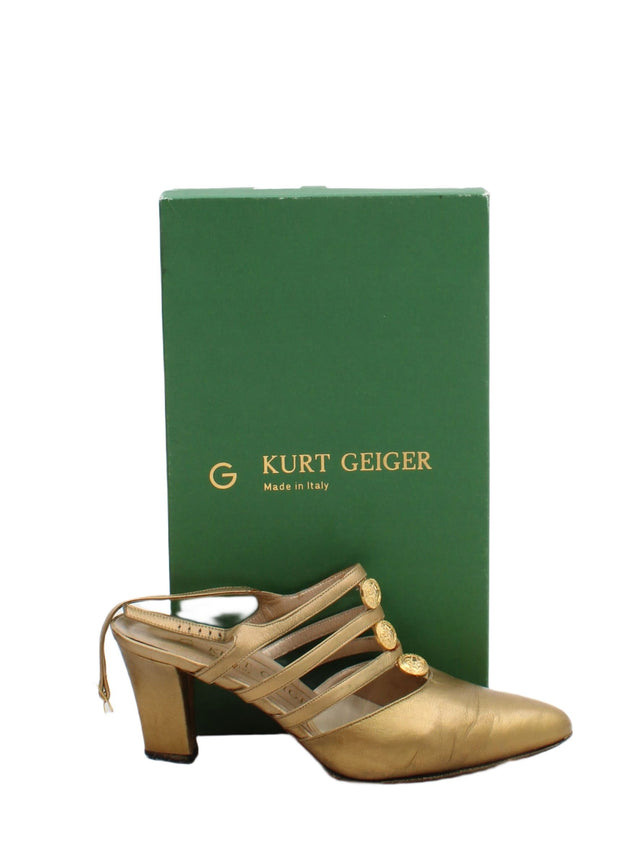 Kurt Geiger Women's Heels UK 4 Gold 100% Other