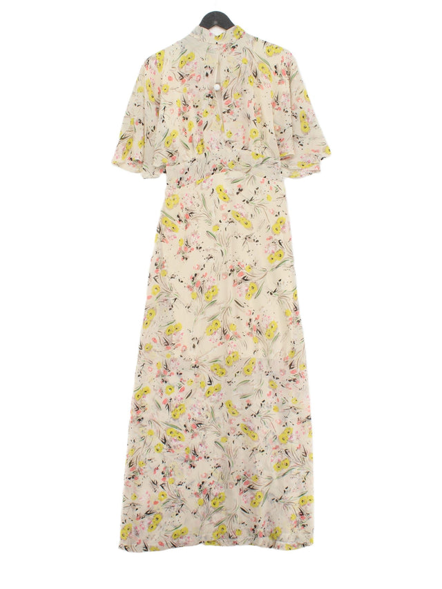 Liqourish Women's Maxi Dress UK 14 Cream 100% Polyester