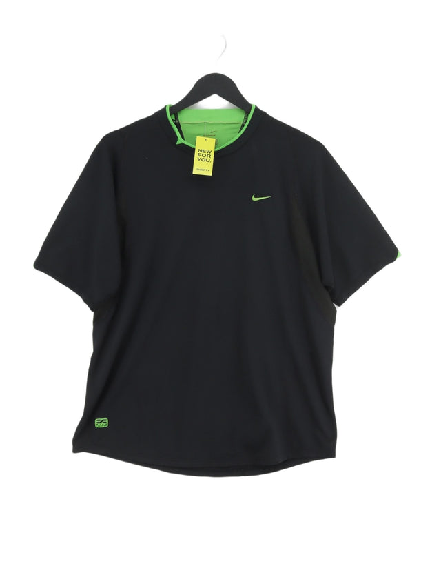 Nike Men's T-Shirt XL Black Polyester with Elastane