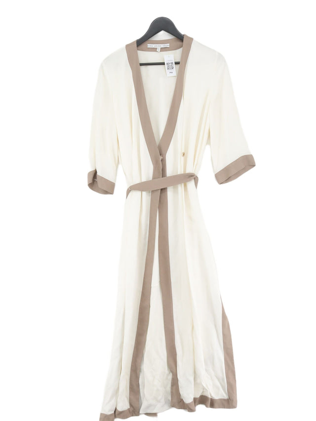 & Other Stories Women's Maxi Dress UK 10 Cream Viscose with Polyester