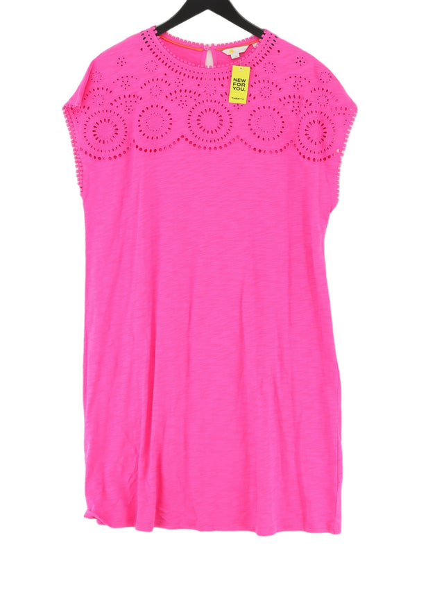 Boden Women's Midi Dress UK 18 Pink 100% Cotton