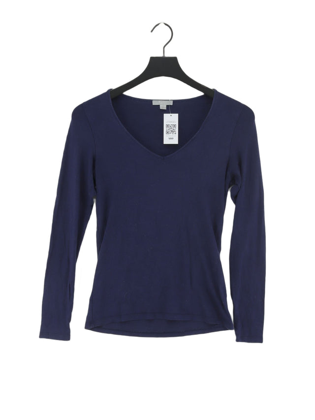 Pure Women's T-Shirt UK 10 Blue Lyocell Modal with Elastane