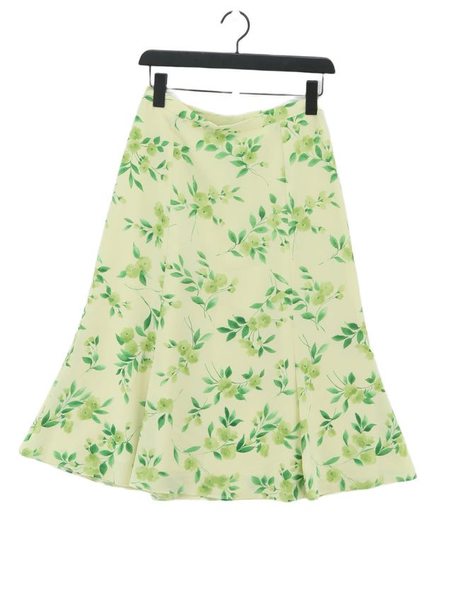 Eastex Women's Midi Skirt UK 10 Green 100% Polyester