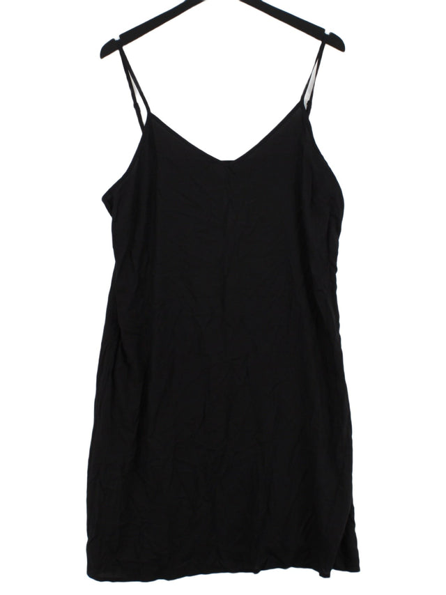 East Women's Midi Dress L Black 100% Viscose