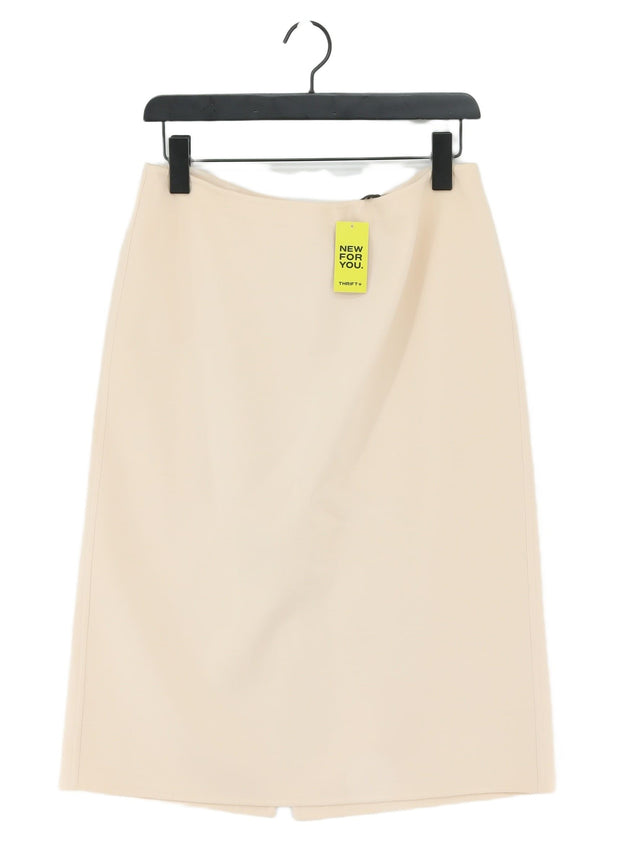 Calvin Klein Women's Maxi Skirt UK 10 Cream 100% Wool