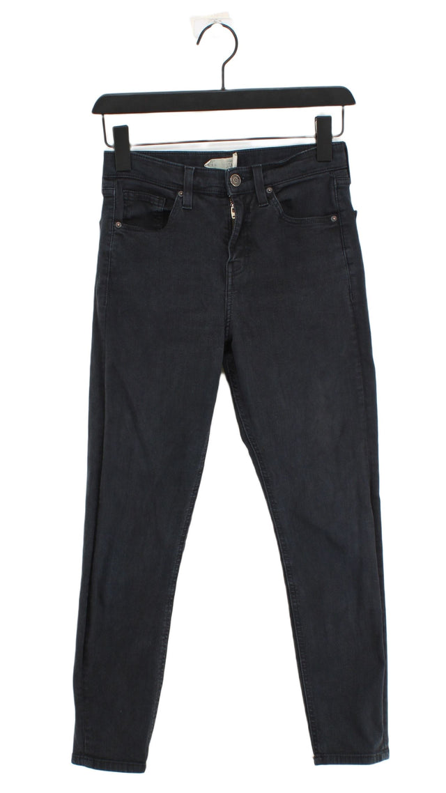 Topshop Men's Jeans W 28 in; L 30 in Black Cotton with Elastane, Polyester