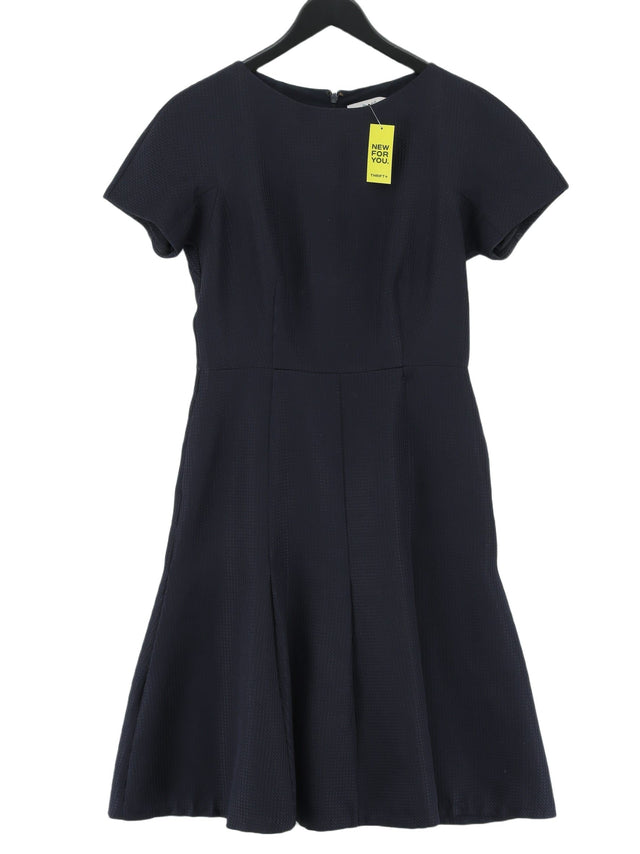 Reiss Women's Midi Dress UK 10 Blue 100% Polyester