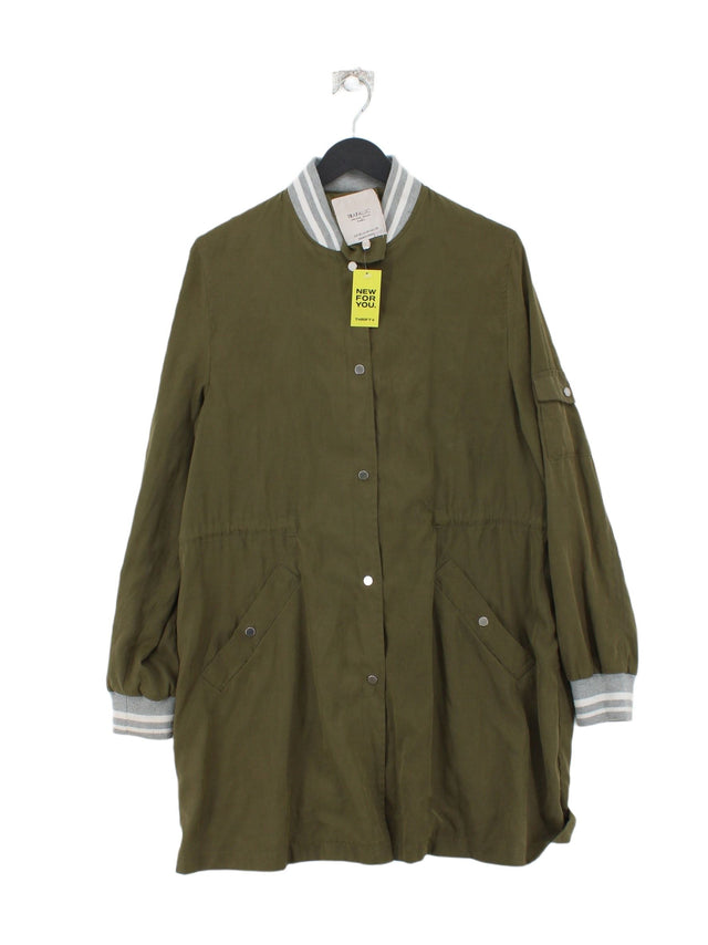 Trafaluc Women's Coat M Green 100% Other