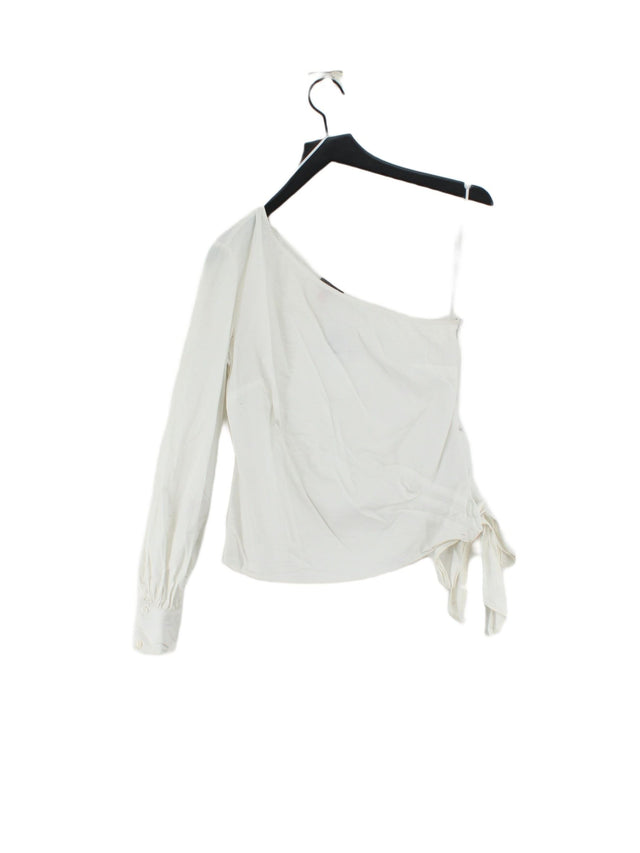 Vince Camuto Women's Top S White Cotton with Elastane