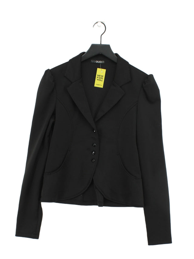 Quiz Women's Coat UK 16 Black 100% Polyester