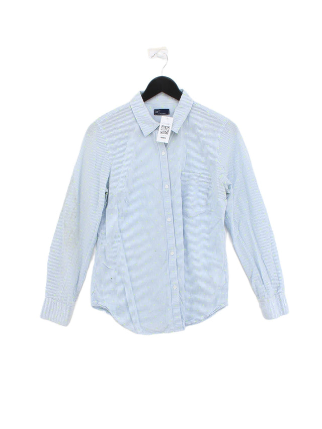Gap Women's Shirt L Blue Cotton with Polyester