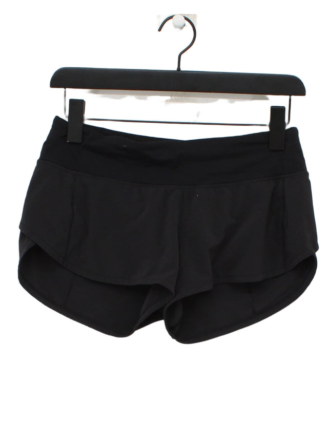 Lululemon Women's Shorts UK 4 Black Polyester with Elastane